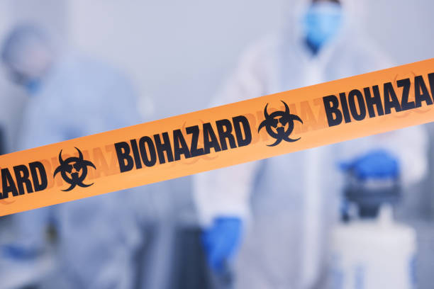 Professional Biohazard Cleanup technician working in Lake Grove, NY